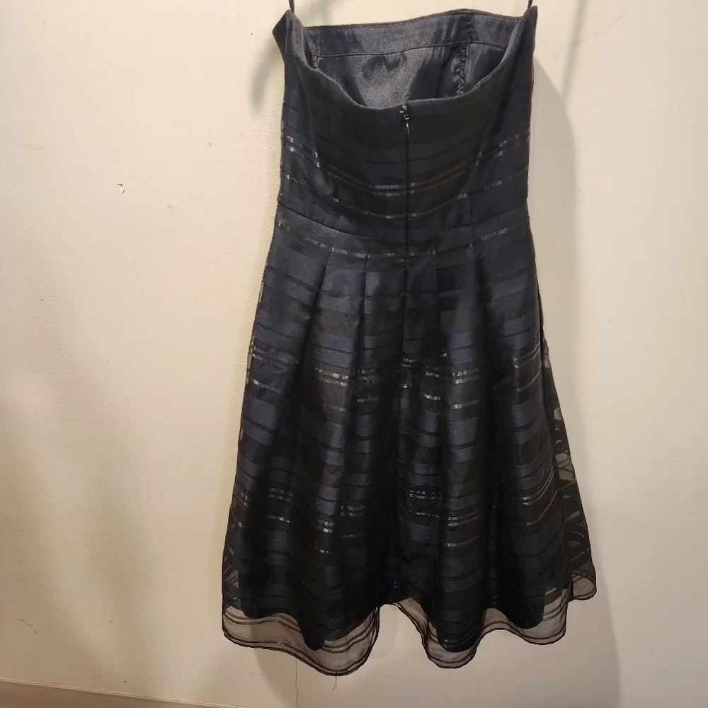 White house black market strapless fit and flare formal dress size 2